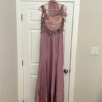 Sarafia Couture Silk Purple Lavender Formal Gown Dress Mother of The Bride Sz 8 Photo 2