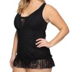 Becca  Prairie Rose Lace Skirted One Piece Swimsuit 1X (16-18) Photo 2