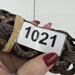 Vintage 90’s Brown Coconut Shell Tie Wrap Around Women's Belt Brown Y2K Photo 6