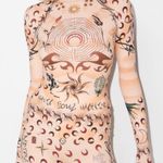Marine Serre  White Line Tattoo Printed Top Photo 0