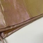 Nicholas Sofie Metallic Rose Wrap Style Lace Up Mini Skirt Size 4 Photo 12