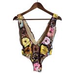 Ravish Sands Donuts One Piece Custom Bikini Plunge Neckline Womans Medium Photo 5