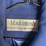 Vintage Mackintosh Women's Elegant Periwinkle Blue Wool Winter Coat | 14P Photo 1