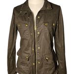 J.Crew Women Waxed Field Jacket Olive Brown Green Brown S Utility Heritage Coat Photo 0