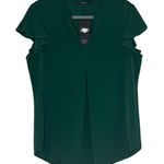 None Emerald Ruffle Sleeve Top Photo 0