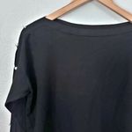 Talbots | Pearl Embellished Boatneck Sweater Black Peals Open Sleeve | Medium Photo 4