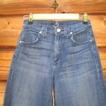 7 For All Mankind High Waist Raw Hem Culottes Jeans Photo 3