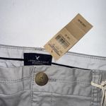 American Eagle  Outfitters Women’s Gray Midi Stretch Shorts Size 16 NWT Photo 3