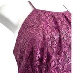 B Darlin Y2K Vintage Lace Floral Netting Halter Party Cranberry Dress 5 to 6 Juni… Photo 8