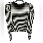 Rebecca Minkoff  Talia Stripe Long Puff Sleeve Black and White‎ Women's Size XS Photo 1