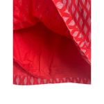 Banana Republic Orange Diamond Pattern Elastic Belted Waist Linen Cotton Skirt M Photo 5