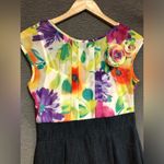 Alyx dress for dress with colorful floral pattern on top and navy blue bottom Size 4 Photo 6