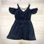 Venus Black Cold-Shoulder Mini Dress – Size M Photo 0