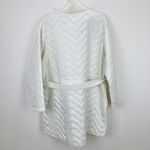 Athleta Mendocino Puffer Coat Quilted White Light Quilted Belted Size 2X NWT Photo 11