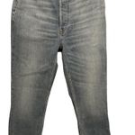 RE/DONE NWT 90s Ultra High Rise Ankle Crop Jeans Size 29 Costa Indigo Photo 0