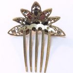 Jeweled Peacock Hair Clip Multiple Photo 2