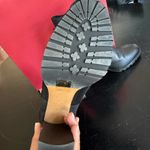 Valentino Garavani Valentino Black and Gold Studded Ankle Boots Photo 6