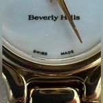 Giorgio Beverly Hills Gold Plated Ladies Watch Luxury Pearl Dial Gorgeous Photo 6