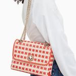 Kate Spade Authentic Straw/Leather Flap turnlock crossbody/Shoulder bag Photo 1