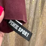 PINK - Victoria's Secret  Maroon Burgundy Racerback Sports Bra Medium Photo 3
