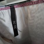 Tic Toc NWOT  Pink Multicolor Feather Sweetheart Sleeveless Dress Size Small Photo 2