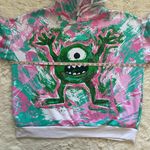 Disney Hoodie Monsters Inc Mike Wazowski Graffiti Long Sleeve Pullover Hooded XL Photo 9