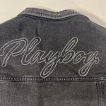 PacSun new Playboy Bunny Distressed Denim Jacket-Playboy by Pac-sun Size Xs / Small S Photo 5