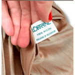 Vintage 80s Lorraine Women’s Small Brown Lace Nylon Nightgown Dress Sleepwear Photo 5