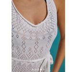 Anthropologie By  Pointelle white ivory knit Cover-Up Dress size large Photo 4