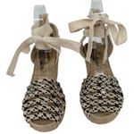Free People Amalfi Coast Espadrille Wedge Sandals Natural Size EU 37 US 6.5 Photo 13