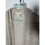 Eileen Fisher Oatmeal Beige Open Knit Linen Blend Cardigan Sweater Women's Small Photo 4