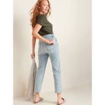 Old Navy  Sky Hi Extra High Rise Straight Leg Raw Hem Ankle Stretch Jeans women 8 Photo 8