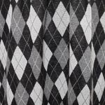 Voir Voir black/gray ponte argyle empire waist dress size 8 Photo 1