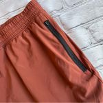 Gilly Hicks  Running Shorts Small Lined Zip Pockets Womens Rust Athletic Work Out Photo 2