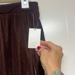 A New Day  Women's Dark Brown Velvet Trousers Photo 1