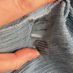 Soft Surroundings | Blue Asymmetrical Hem Cowl Neck Top sz large Photo 4