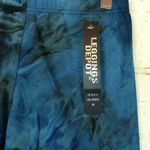 Leggings Depot Biker Shorts Women M Blue Black Tie Dye Pull On Stretch 23X8 Boho Photo 3