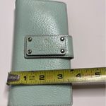 Kate Spade Leather Pebbled Medium Wallet Seafoam Green Great condition Early 90s Photo 13