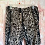 Blue Note Black & Tan Tribal Print Boho Pants Size L Photo 6