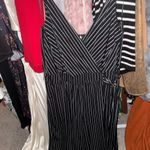 Kaileigh  Chic Black and White Striped Jumpsuit Photo 11