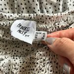 Princess Polly Tiered Ruffle White Black Heart Pattern Mini Skirt 6 Photo 4