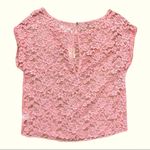 NWT Lace Light Pink Lacy boxy Aerie top XS new with tags layering Photo 1