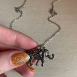 Silver Elephant Charm Necklace Photo 0