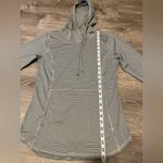 RBX Hooded Long Sleeve Striped Shirt Black White Women’s S Activewear NWT Photo 5