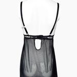 Daisy Fuentes ✦ Black Mesh Sheer Lingerie Nightgown Photo 5