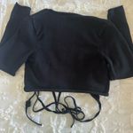 ZARA  Wrap Cardigan Sweater Knit Tie Cropped Photo 2