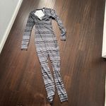 SKIMS  Onesie pointelle onesie pajamas black gray Photo 2