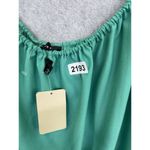 Love j  Women's Shift Trapeze Dress Off Shoulder Size Large Solid Green Photo 4