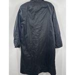 Vintage Forecaster Of Boston Rain Trench Coat Jacket Womens‎ 46" long Black 12 Photo 9