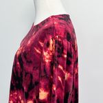 G By Giuliana Beet Red Purple Black Tie Dye Long Sleeve Jogger Jersey Set 2X Photo 5